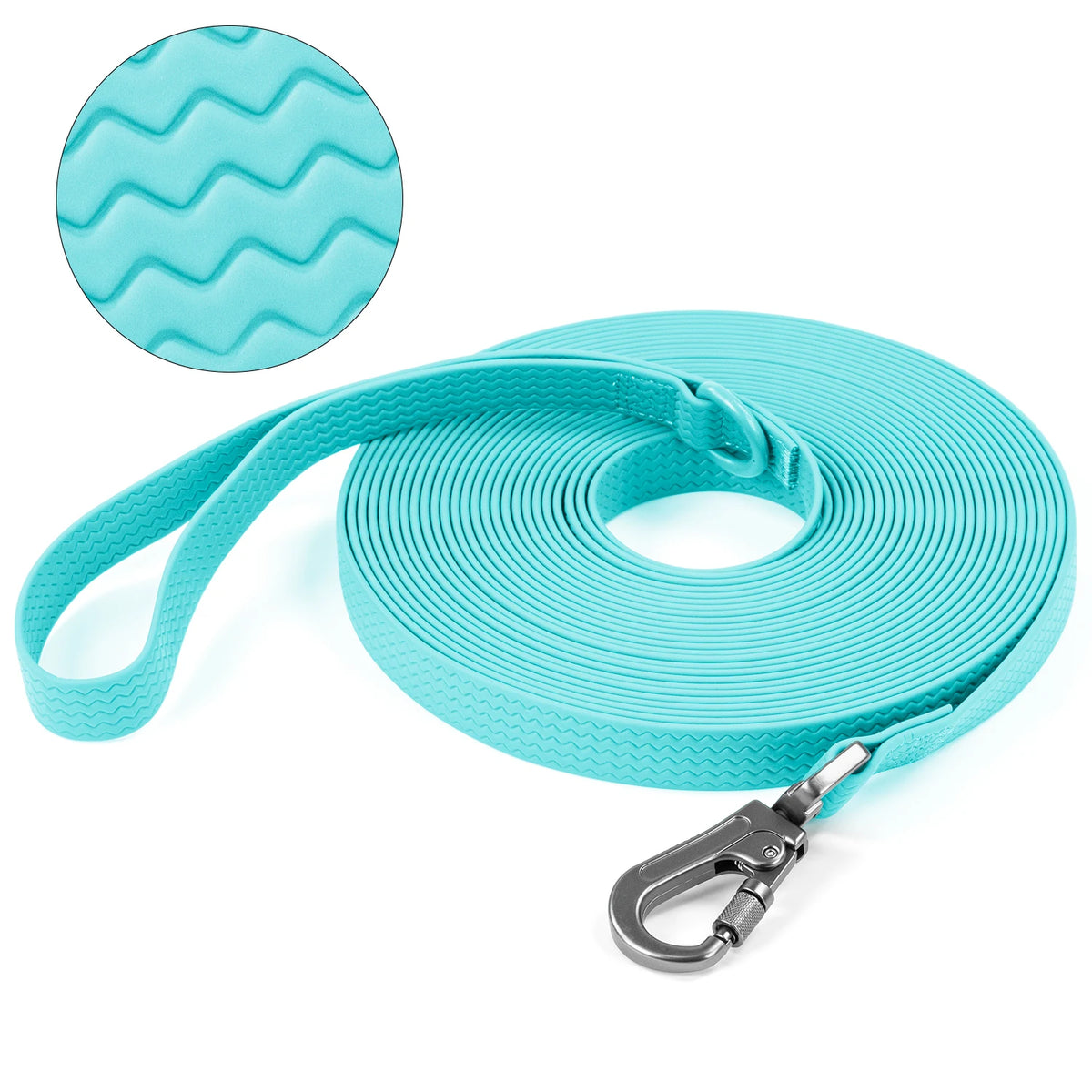 Waterproof PVC Dog Lead - Green / 5 m