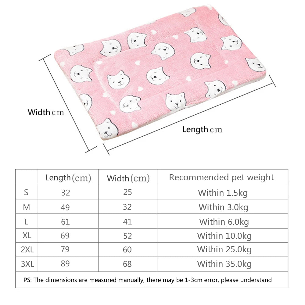 Double-Sided Plush Pet Mat
