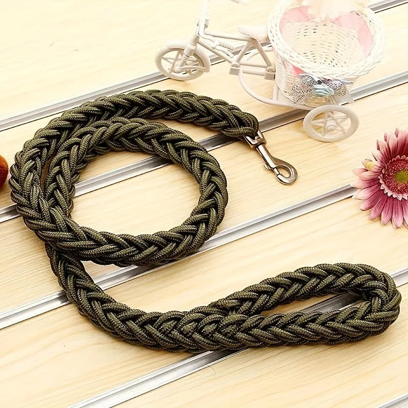 Thick Braided Rope Lead for Large Dogs