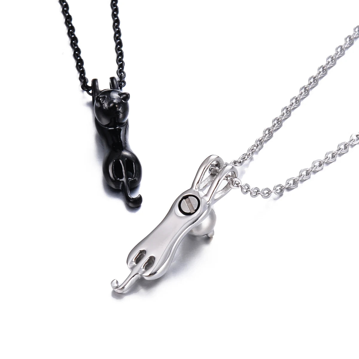 Black Cat Keepsake Urn Pendant