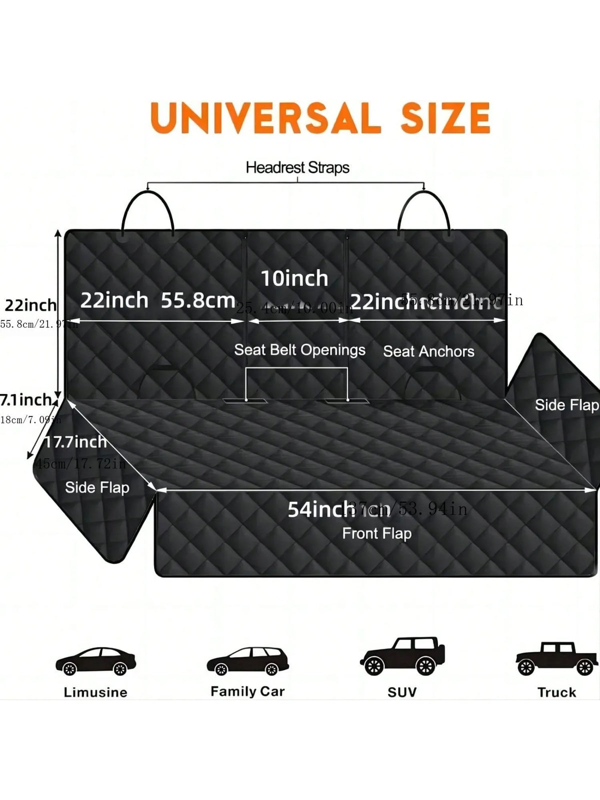 Waterproof Dog Car Back Seat Cover