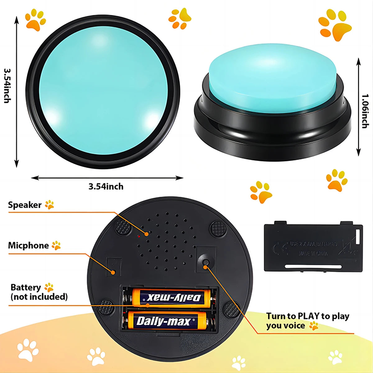Recordable Talking Button for Dogs