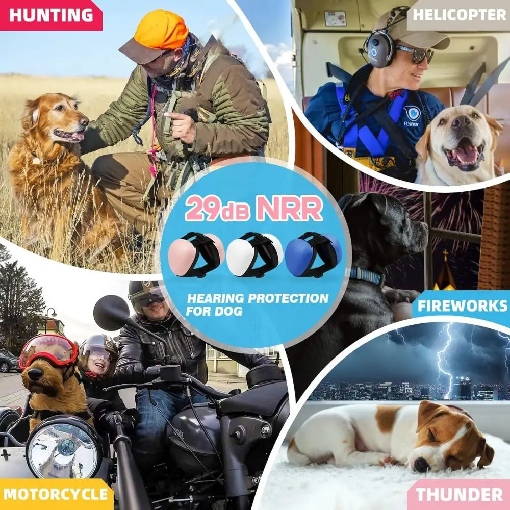 Hard-Shell Ear Defenders for Dogs