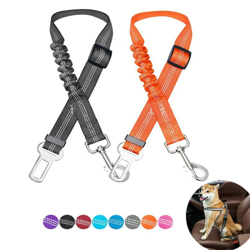Adjustable Dog Car Seat Belt with Bungee
