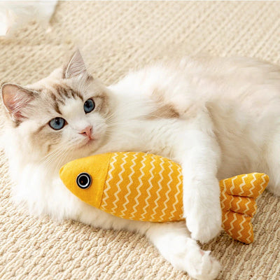 Plush Fish Kicker Cat Toy