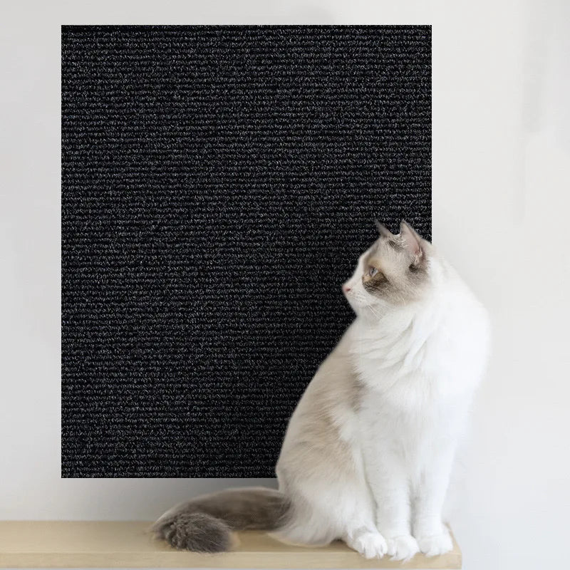 Self-adhesive cat scratching mat - Black