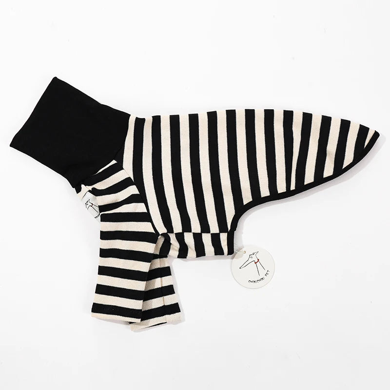 Striped Roll-Neck Top for Greyhounds