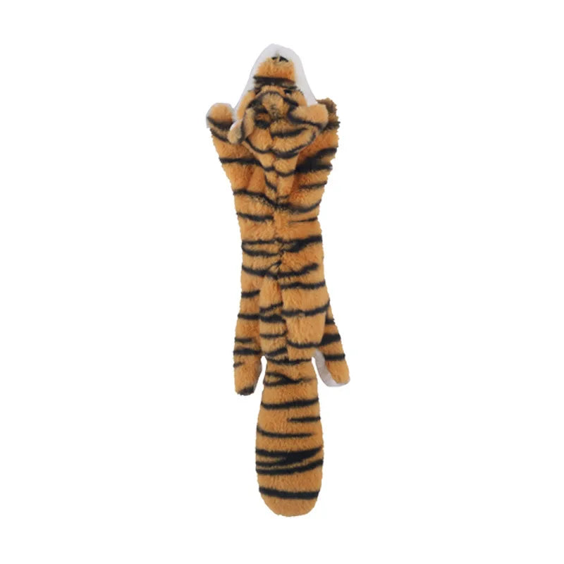 Plush Animal Squeaky Dog Toys - Tiger