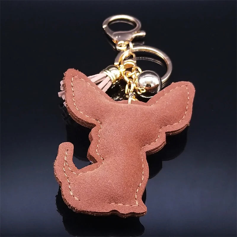 Crystal Cat & Dog Keyring