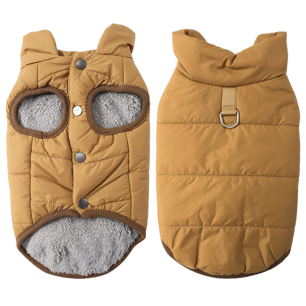 Water-Resistant Fleece-Lined Dog Coat