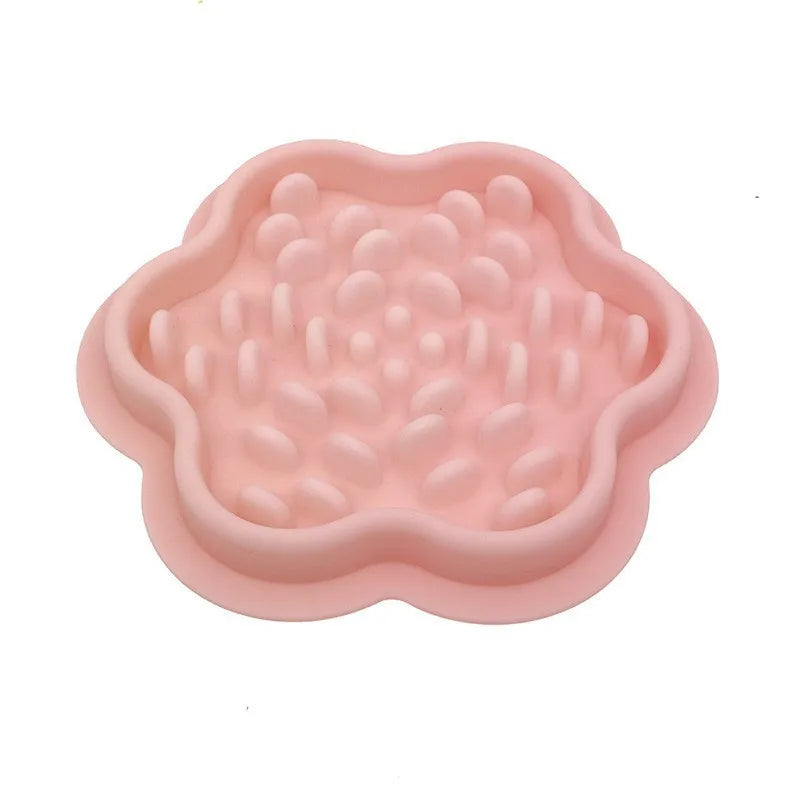 Flower Silicone Slow Feeder Dish