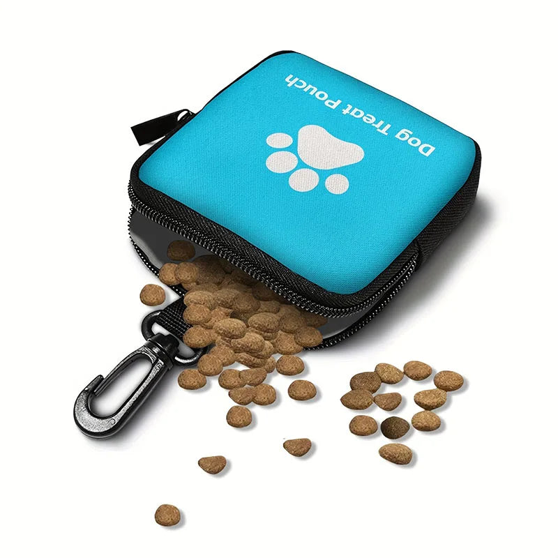Dog Treat Pouch with Clip - Blue