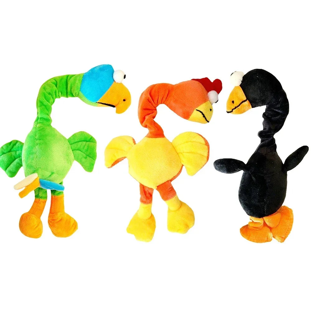 Squeaky Plush Parrot Dog Toy