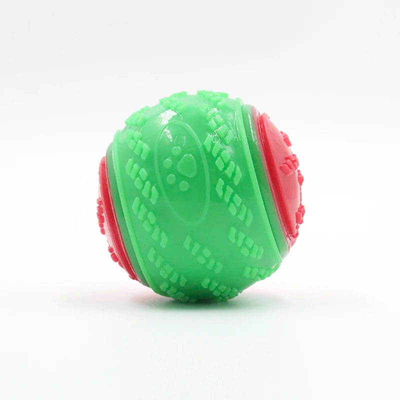 Squeaky TPR Dog Ball - Green