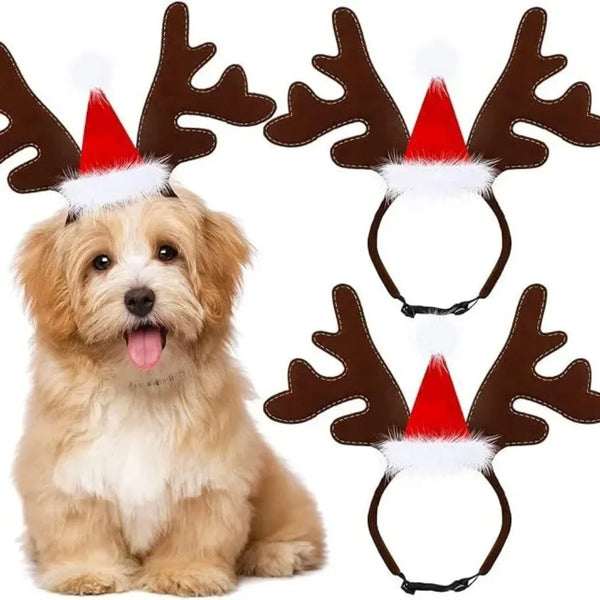 Christmas Antler Headband for Pets