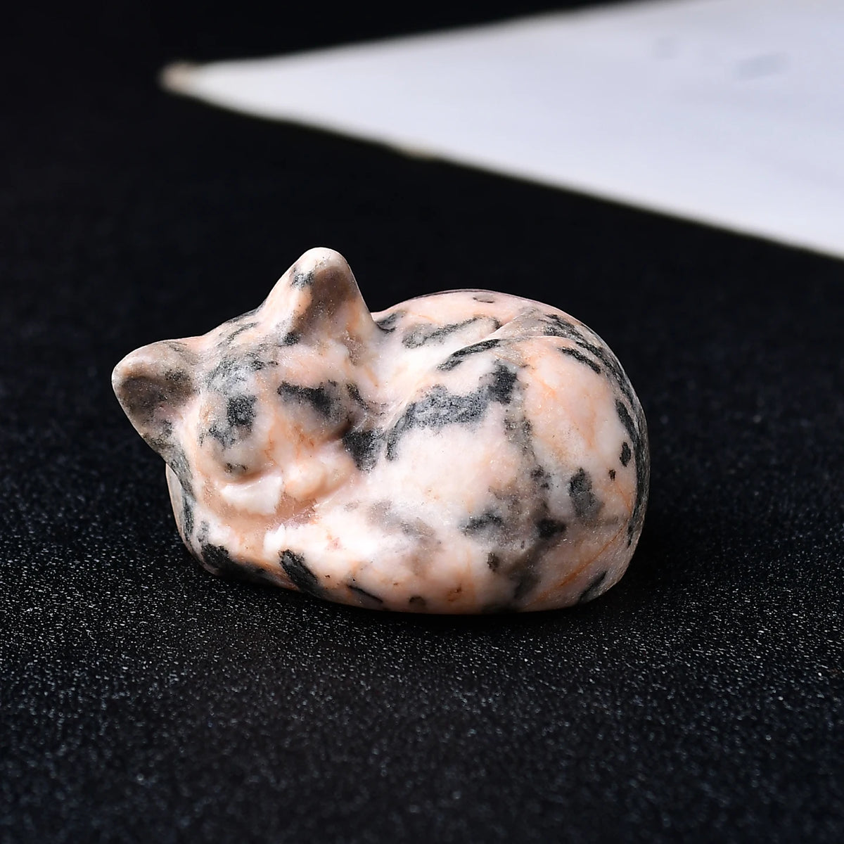 Carved Crystal Cat
