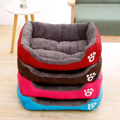 Square Dog Bed with Raised Sides