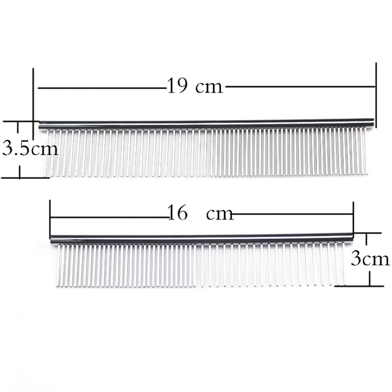Stainless Steel Grooming Comb for Dogs and Cats