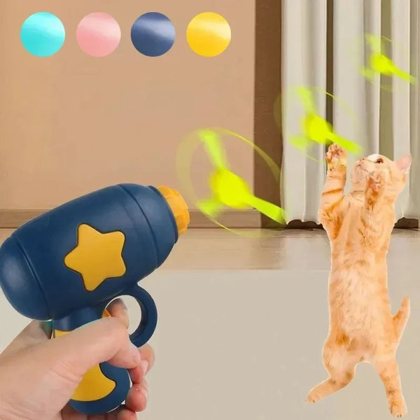 Flying Propeller Launcher Cat Toy