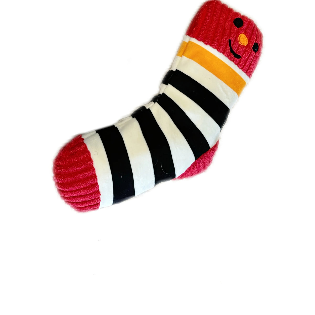 Fuzzy Sock Dog Toy - Red