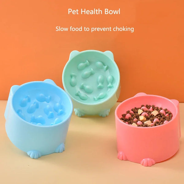 Cat-Shaped Slow Feeder Bowl