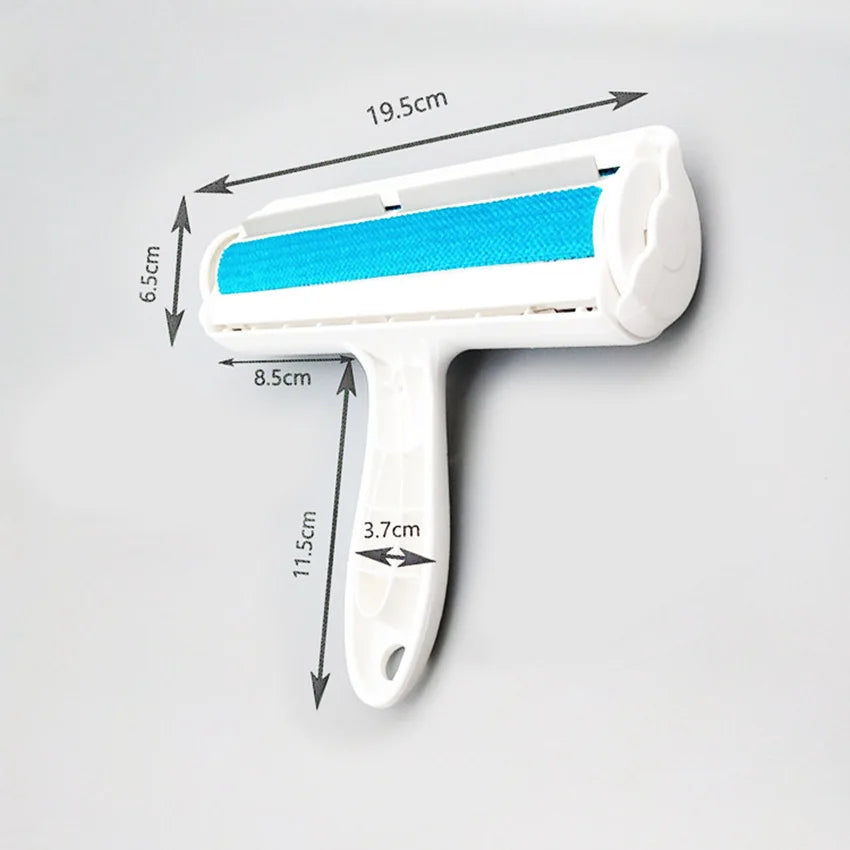 Reusable pet hair remover roller