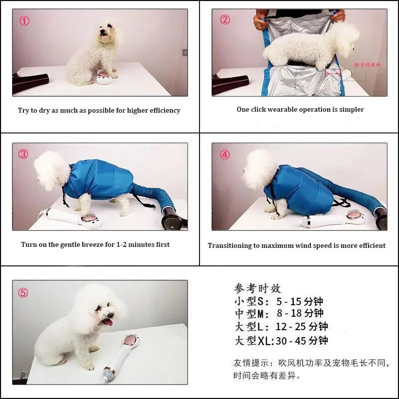 Pet Drying Bag for Hair Dryers