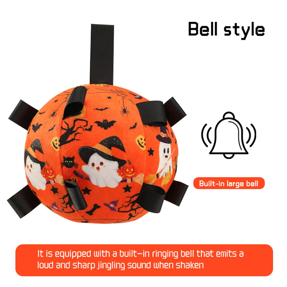 Football with Grab Tabs for Dogs - Orange