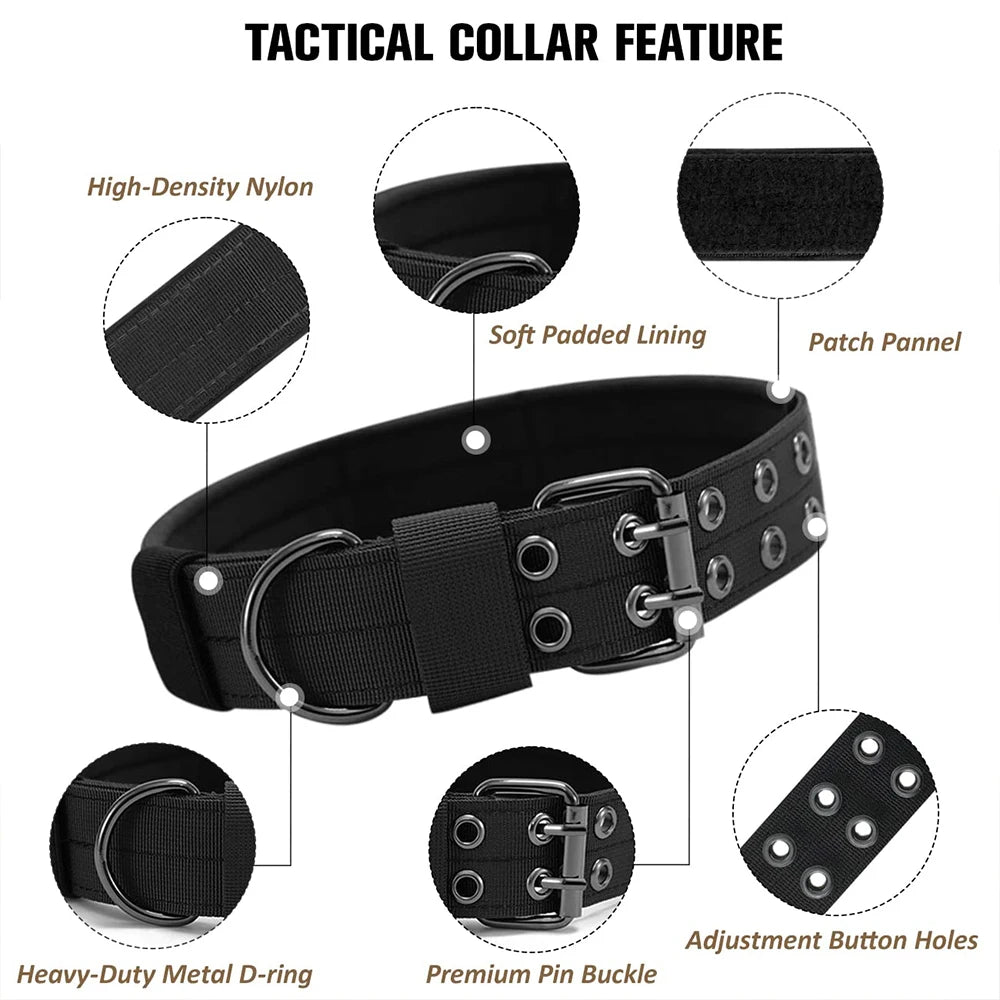 Tactical Military-Style Dog Collar