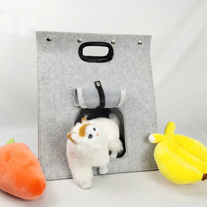 Felt Cat Cube Bed