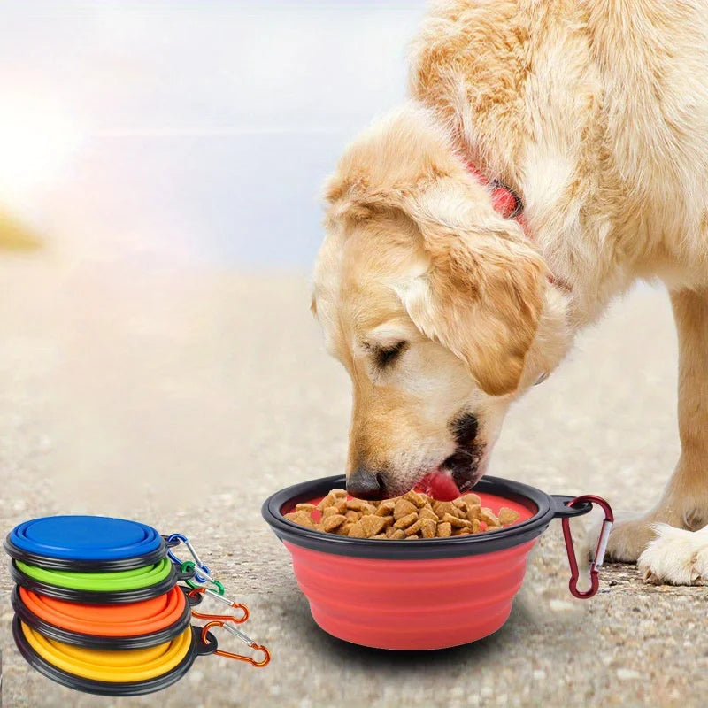 Collapsible Silicone Dog Travel Bowl