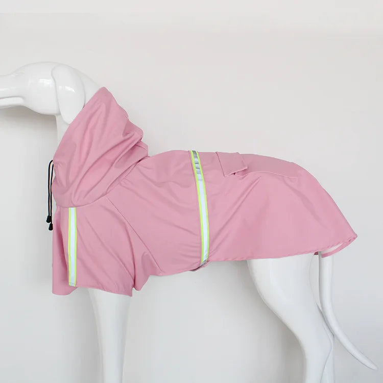 Hooded Cape Raincoat for Dogs - S / Pink