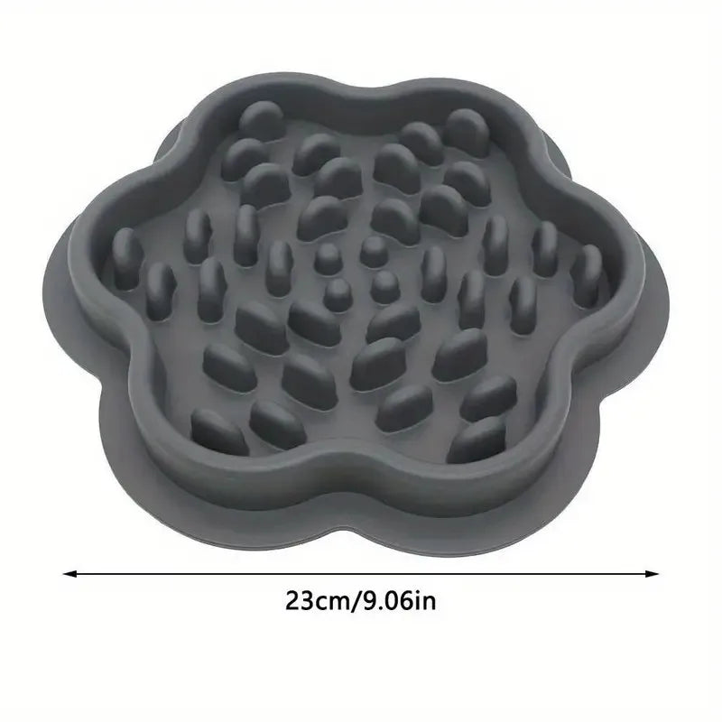 Flower Silicone Slow Feeder Dish