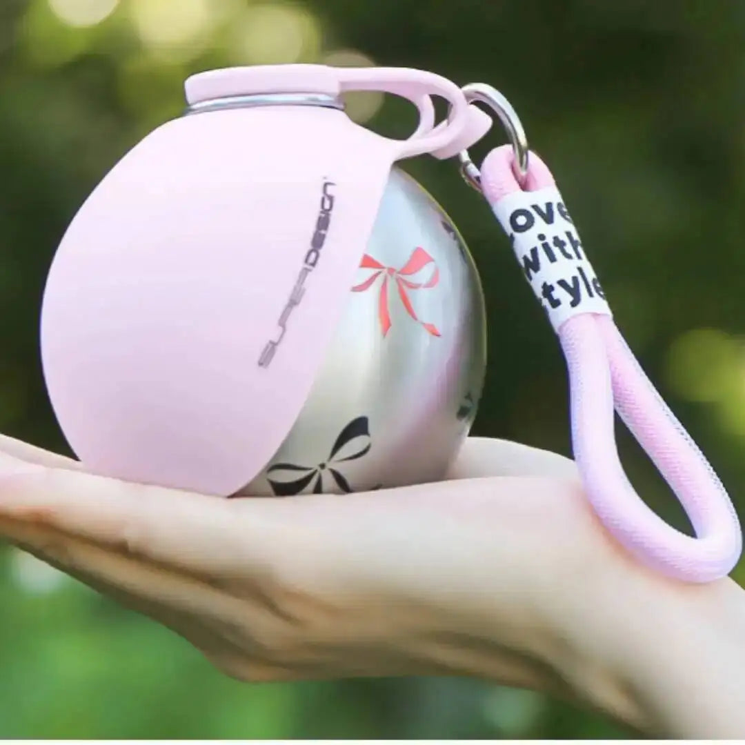 Portable Dog Water Bottle with Fold-Out Bowl