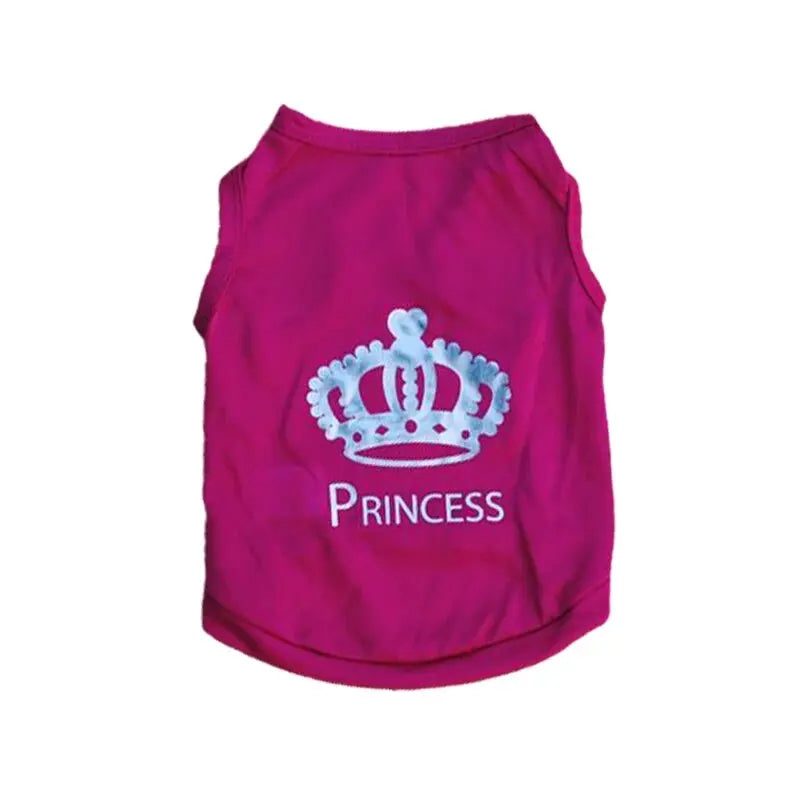 Printed Summer Vest for Small Dogs - Rose Crown / XS (0.6 to 1.2 kg)