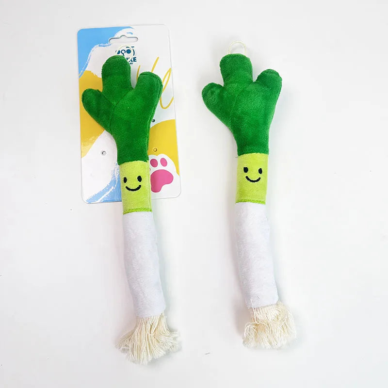 Squeaky Plush Spring Onion Toy