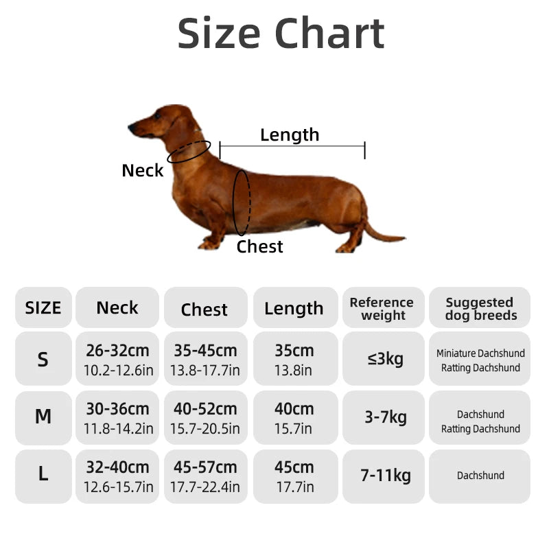 Quilted Winter Coat for Dachshunds