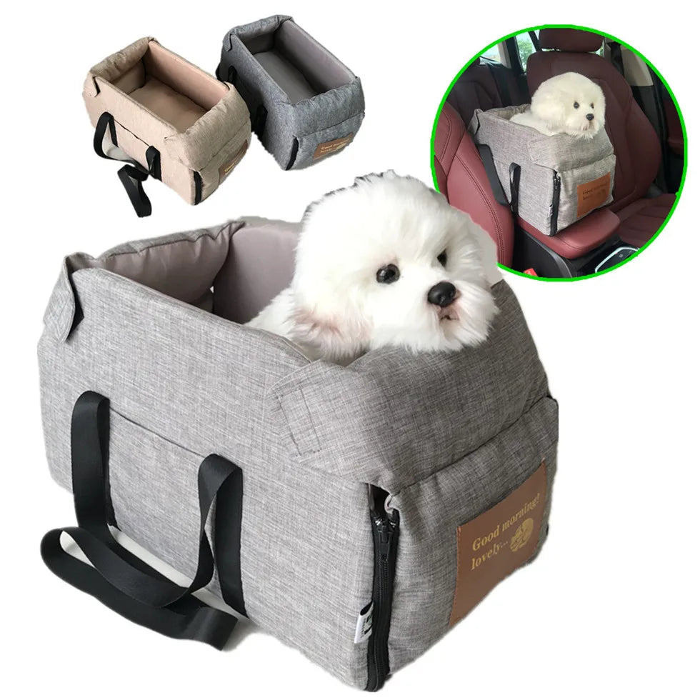 Console Car Seat for Small Dogs and Cats