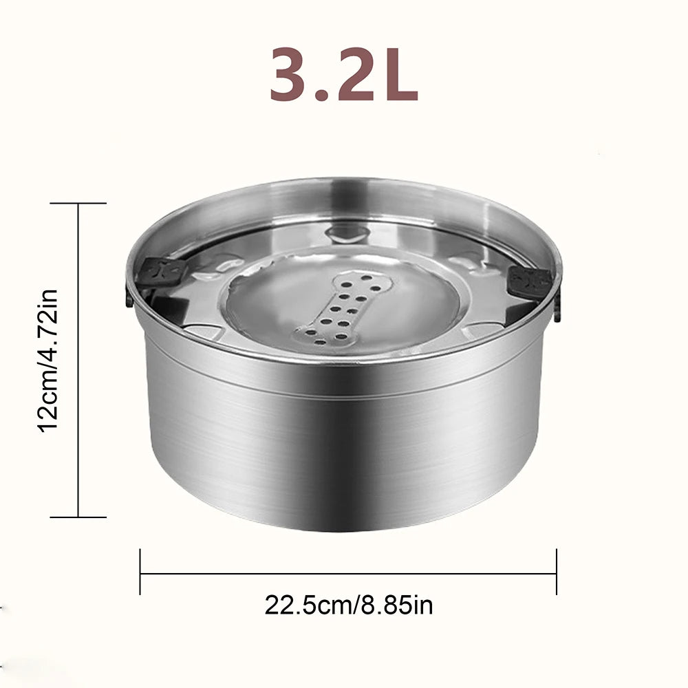 Stainless Steel No-Spill Water Bowl