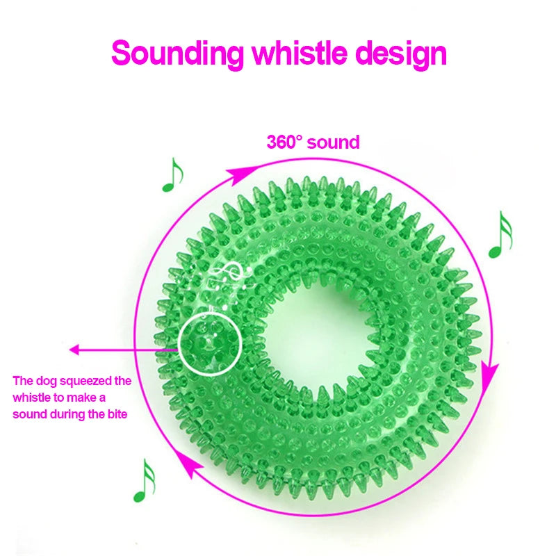 Spiky Ring Squeaky Chew Toy