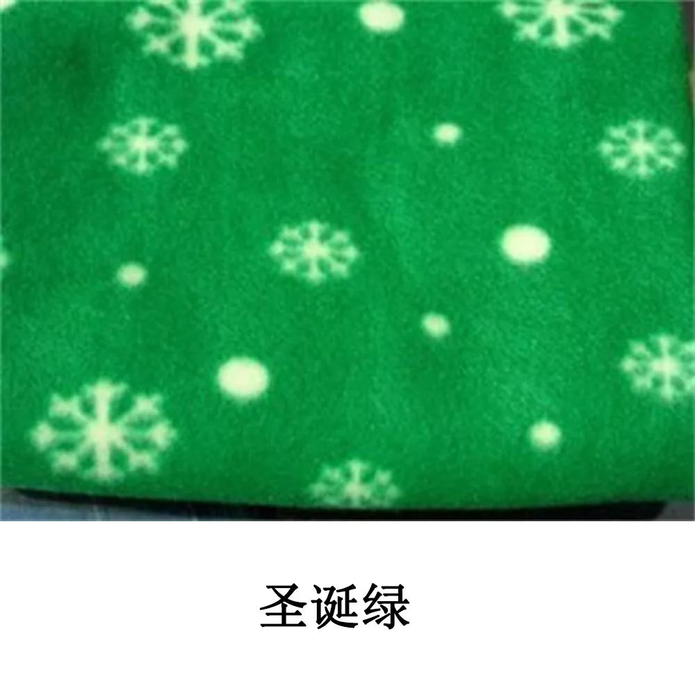 Soft Fleece Pet Blanket - Snowflake Green / 60 x 70 cm