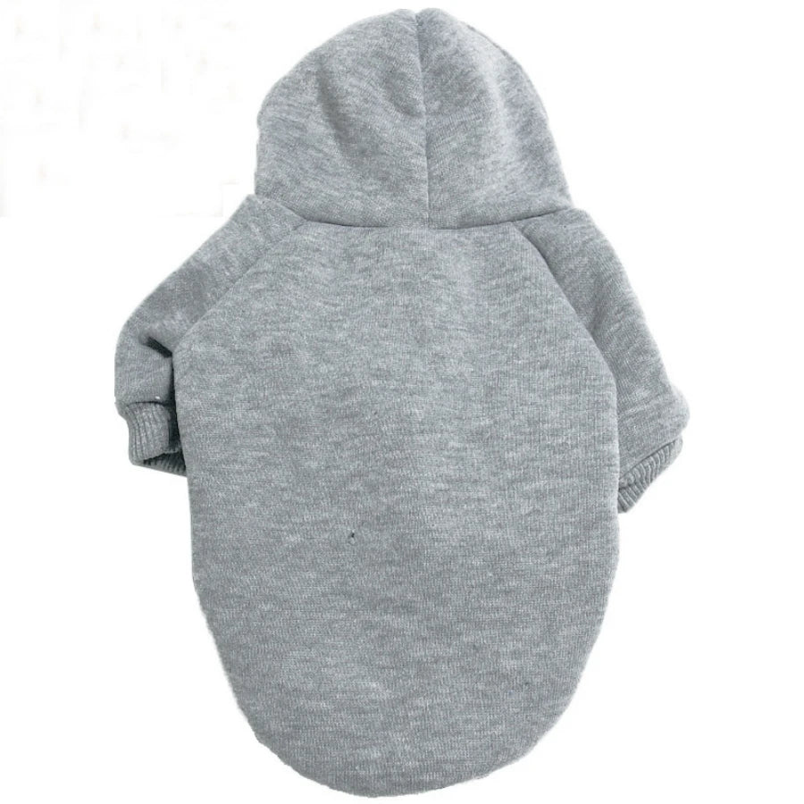 Sports Hoodie for Dogs, Small to Large - Gray / S 1.2-2 kg