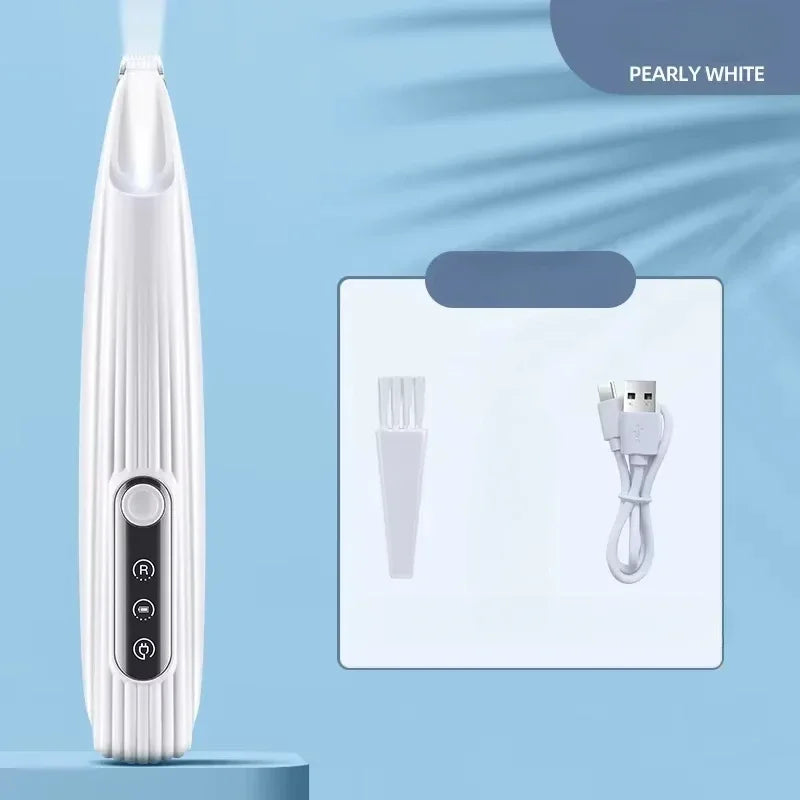 Rechargeable Paw Trimmer with LED Light - White