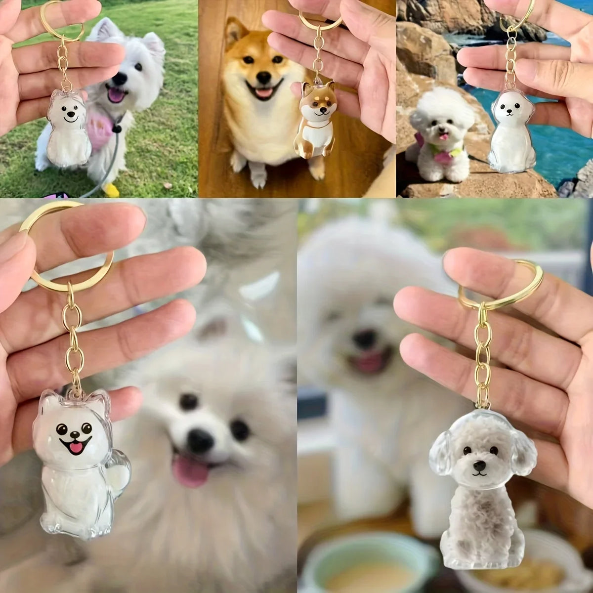 Hanging Resin Fur Keepsake Charm