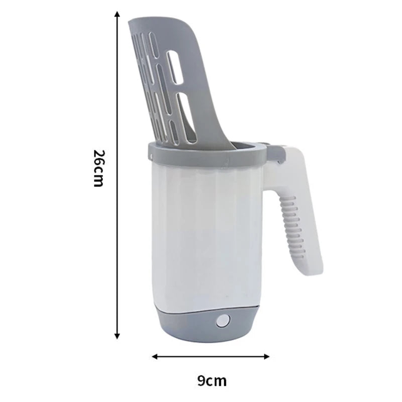 Litter Scoop with Built-In Bag Holder