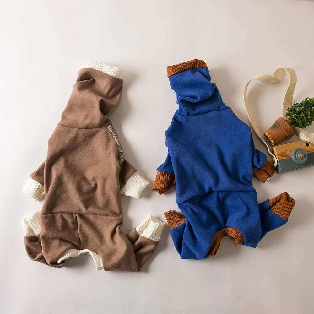 High-Neck Four-Leg Jumper for Greyhounds and Whippets