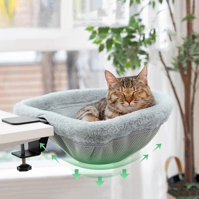 Desk-Clamp Cat Hammock, 110 cm