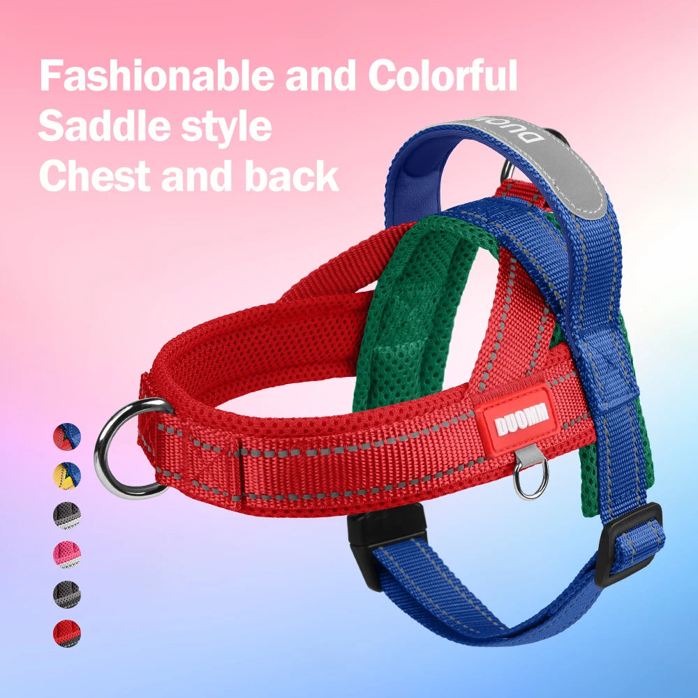 No-Pull Saddle Harness for Small and Medium Dogs