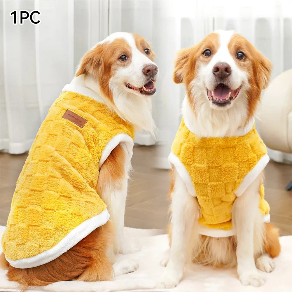 Quilted Fleece Jumper, Sizes S to 8XL - Yellow / S