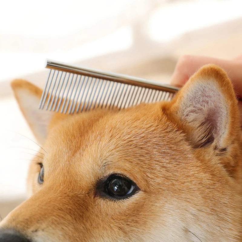 Stainless Steel Grooming Comb for Dogs and Cats